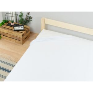 Lenjerie din JERSEY cusută manual pentru un pat dublu Dimensiune: 160 x 200 cm, Culoare: Alb