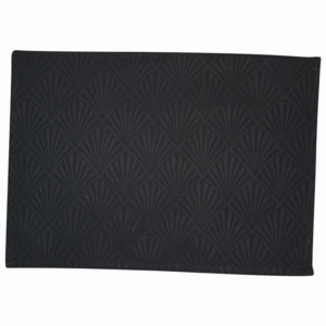 Suport textil pentru farfurie Green Gate Celine, 40 x 50 cm, negru