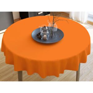 Goldea față de masă din bumbac portocaliu - rotundă Ø 60 cm