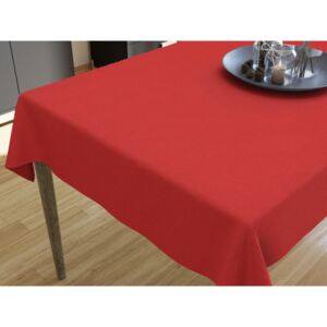 Goldea față de masă decorativă loneta - roșu 80 x 120 cm