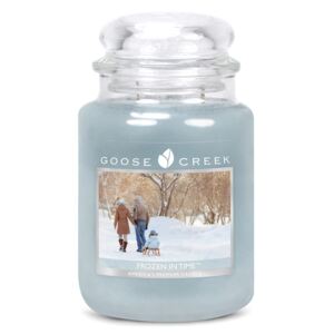 Lumânare parfumată în recipient de sticlă Goose Creek Frozen In Time, 150 ore de ardere
