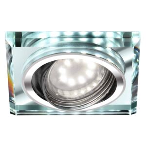 Spot mobil LED incastrat Candellux , 7W, transparent, patrat, IP20