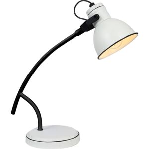 Lampa de birou Candellux Zumba, 1xE14, alb-negru