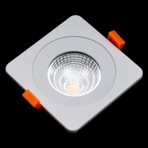 Spot fix LED incastrat Kelektron Essential, 9W, alb, patrat, IP20