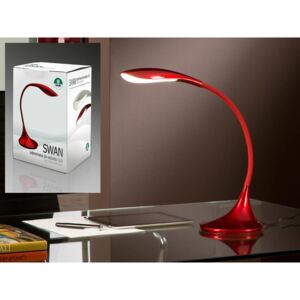 Lampa de birou LED Schuller Swan, 5.5W, rosu, dimabil, touch