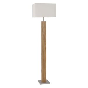 Lampadar Brodie, LED, lemn, maro/alb, 150 x 30 x 10 cm, 40w