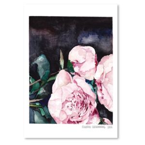 Poster Americanflat Blooms on Black I, 30 x 42 cm