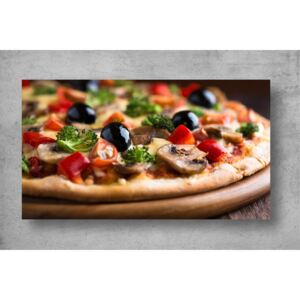 Tablouri Canvas Food - Pizza cu ciuperci si masline