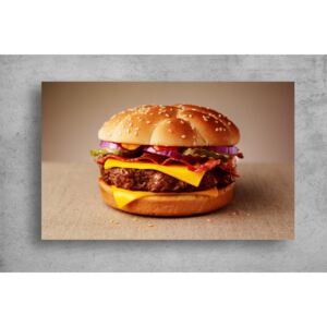 Tablouri Canvas Food - Burger cu cascaval