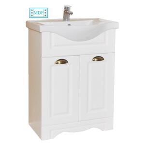 BAZA SI LAVOAR SERIA 172 - 55CM ALB RUSTIC