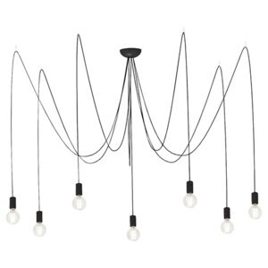 Lustra Spider E27 max. 7x60W, negru