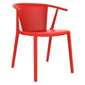 Set 2 scaune de grădină Resol Steely, roșu