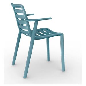 Set 2 scaune de grădină cu cotierei Resol Slatkat, albastru
