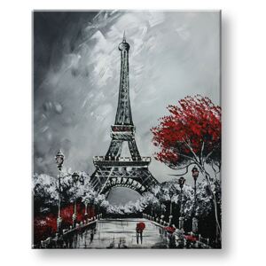 Tablouri pictate manual - lumineaza in intuneric - Turnul Eiffel YOBAM032E1 ()