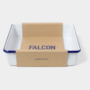 Tavă smălțuită pentru copt Falcon Enamelware, alb