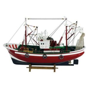 Barca de pescuit din lemn 46x31cm 5105