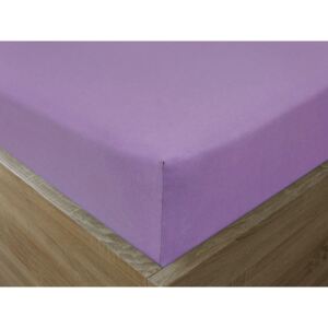 Goldea cearceafuri de pat din jersey cu elastic - violet deschis 90 x 200 cm