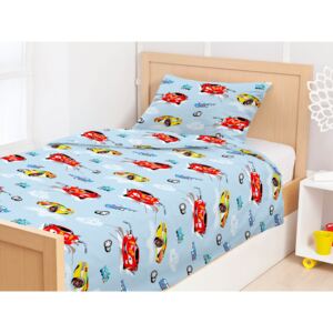 Goldea lenjerie de pat din bumbac pentru copii - model 634 albastru 140 x 200 a 70 x 90 cm