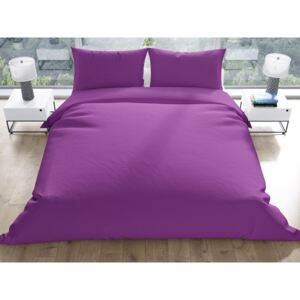 Goldea lenjerie de pat din bumbac - violet 140 x 220 a 70 x 90 cm