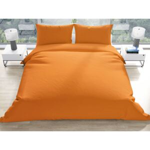 Goldea lenjerie de pat din bumbac - portocalie 140 x 200 a 70 x 90 cm