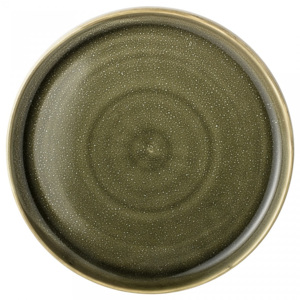 Tava rotunda verde din ceramica 27,5x3 cm Bloomingville