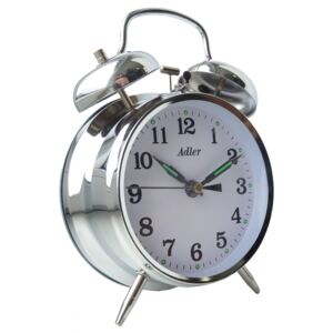 Ceas alarma Adler mecanic 3501-1 Argintiu 16.5x11.5 cm