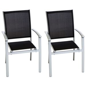 Set de 2 scaune Milano Klassik negre