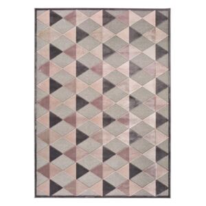 Covor Universal Farashe Triangle, 120 x 170 cm, gri-roz