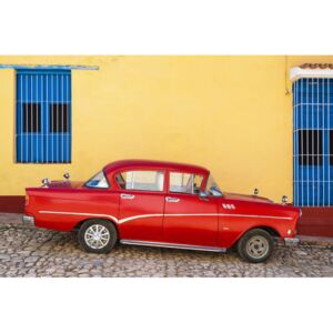 Fotografii artistice Red Classic Car in Trinidad, Philippe Hugonnard