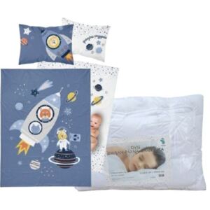 Set lenjerie de pat Astronauți (Stea căzătoare) pentru copii de grădiniță