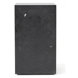 Masuta neagra din marmura 30x30 cm Plinth Tall