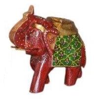 Statueta Elefant rosu 12x12x5 cm