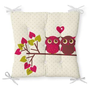 Pernă pentru scaun Minimalist Cushion Covers Lovely Owls, 40 x 40 cm