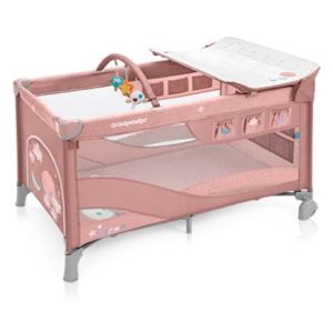 Patut Pliabil cu 2 nivele Baby Design Dream 08 Pink 2019