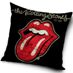 Față de pernă Rolling Stones Black, 45 x 45 cm
