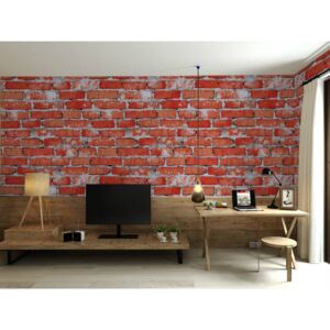Buvu Tapete de vinil zid de cărămidă roșie
