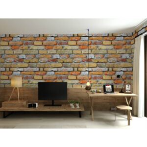 Buvu Tapete de vinil zid de cărămidă colorat