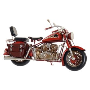 Decoratiune Motorcycle din metal maro cu rosu 27x9x15 cm