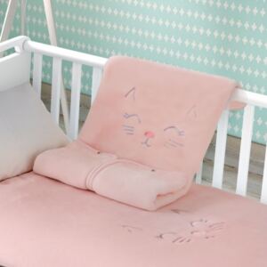 Paturica sac de dormit bebe roz