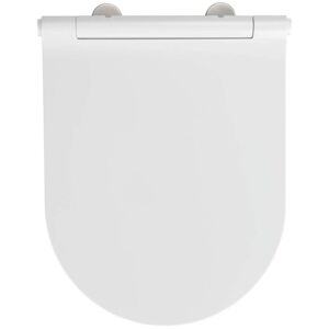 Capac de toaletă Nuoro, duroplast, alb, Fix-Clip, WENKO
