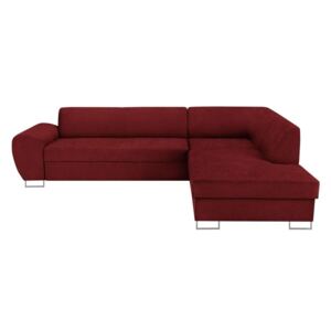 Canapea extensibilă cu spațiu pentru depozitare Kooko Home XL Right Corner Sofa, roșu