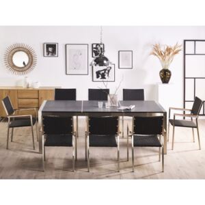 Mese și scaune YZ3933, Culoare: Grafit + negru + maro