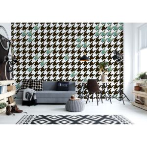 Fototapet - Hounstooth Fabric Design Vliesová tapeta - 254x184 cm