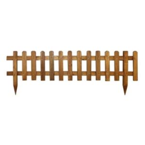 Gard decorativ gradina din lemn, Homs Garden 12, Natur, 120 x 30 x 1.8 cm