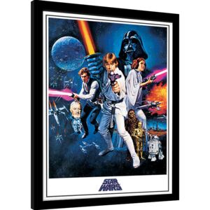 Afiș înrămat Star Wars: A New Hope - One Sheet