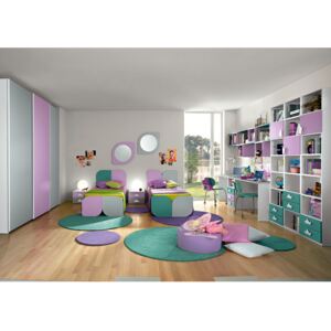 Dormitor complet Complete bedroom Eresem C113 Colombini home modern and colorful