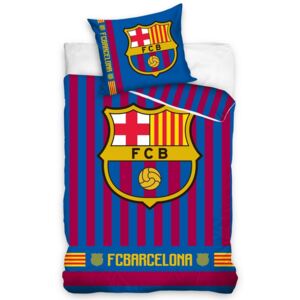 Lenjerie de pat FC Barcelona Stripes, 140 x 200 cm, 70 x 80 cm