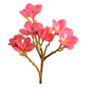 Floare artificiala roz din plastic 36 cm Frangipanier Lou de Castellane