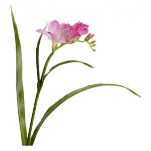 Floare artificiala mov din poliester si plastic 56 cm Freesia Lou de Castellane