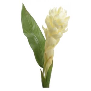 Floare artificiala alba din plastic 98 cm Ginger Lou de Castellane